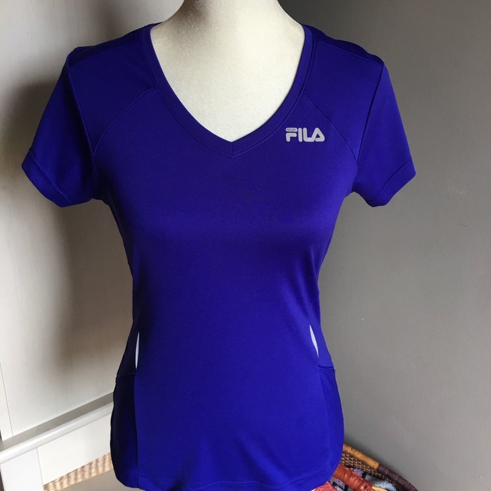 Royal blue exercise shirt